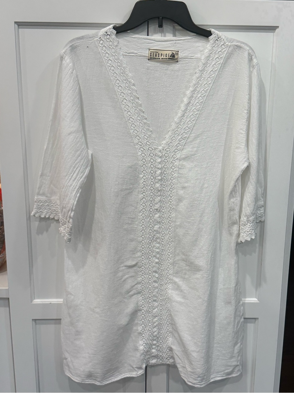 Seaspice NEW Size M Resort Wear Swim Cover Up color white